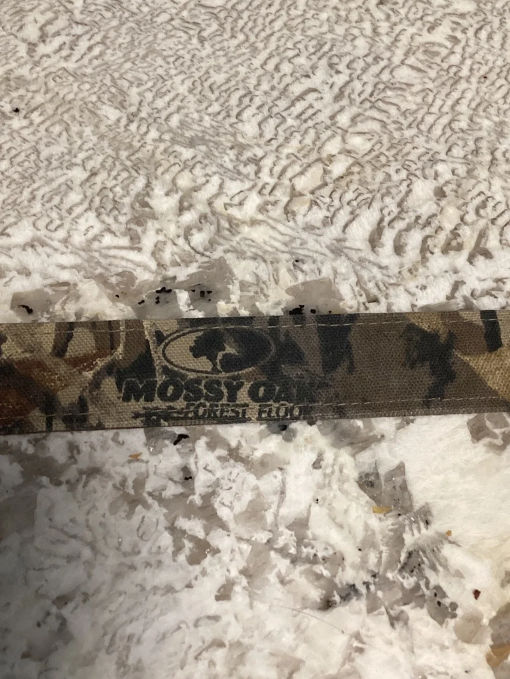 Mossy Oak Camouflage Leather Belt - Green Brown Camo Size 38